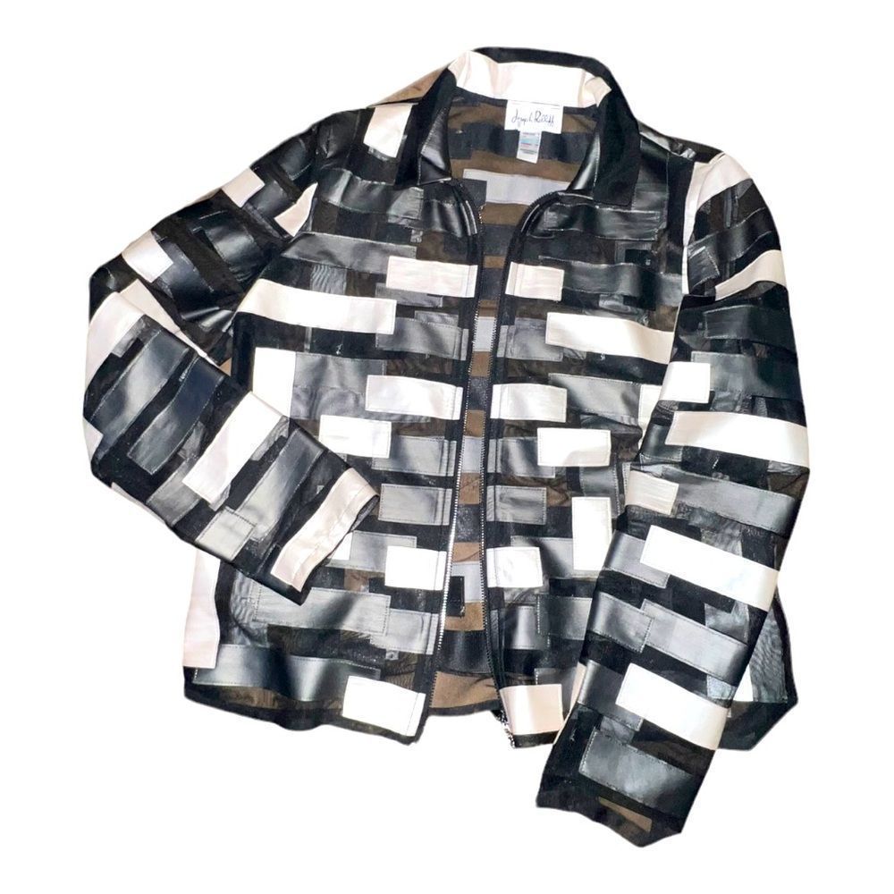 Joseph Ribkoff Zip Front Multi Colored Jacket